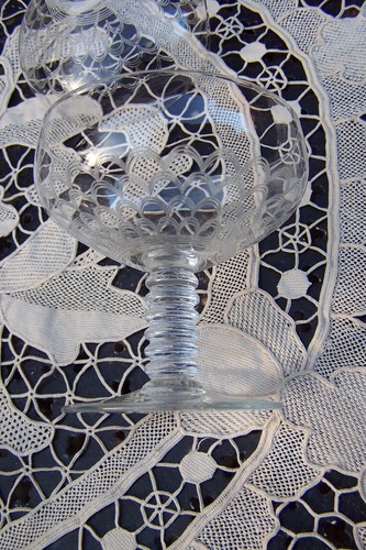 Verres anciens gravés coupe - 6,