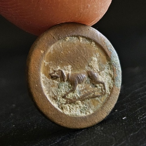 Bouton plat chasseur - de,