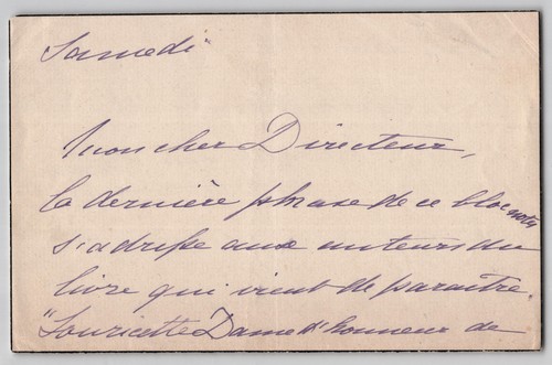 Madame carette lettre - madame,