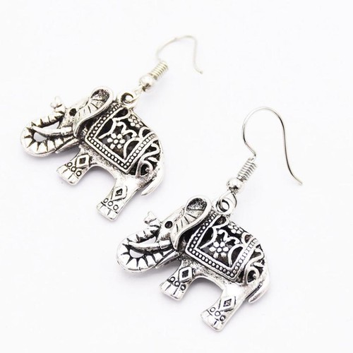 Boucle oreille éléphant - boucle, d'oreille
