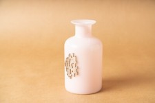 flacon verre opaline rose