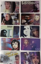 LOT B 10 TELECARTES PREPAYEES MICHEL SARDOU