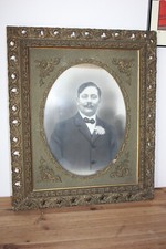 GRAND CADRE ANCIEN EN BOIS ET