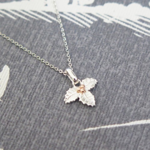 Argent sterling houx - sterling, pendentif