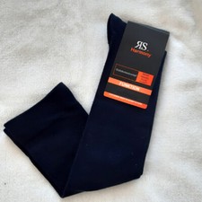 1 Paire Hommes Bas de Contention Genou de Voyage Fonction Bleu Marine 39 À 50