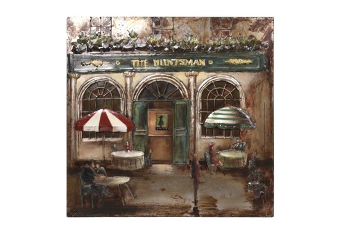 Tableau métal pub anglais - tableau,