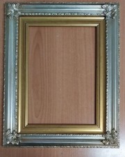 Cadre en Bois Feuille Argent Photo Reproductions Affiches LAR.CM7.5 ALT.3.BAT 1