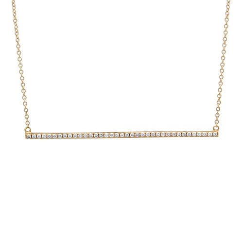 Diamant barre pendentif - diamant,