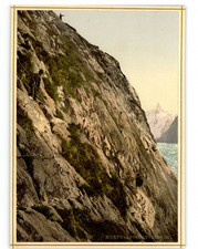 P.Z., France, Vallée de Chamonix, Mont Blanc, Le Mauvais Pas, Photochrome, ca.18