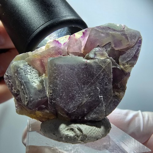 Cube fluorite fantôme - de,