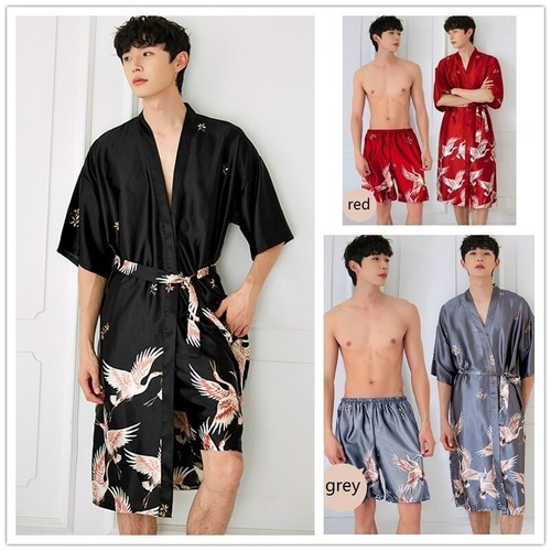 2pcs hommes kimono peignoir - kimono,