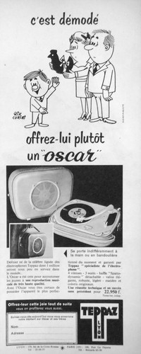 Publicité 1959 teppaz - publicitÉ, dernier