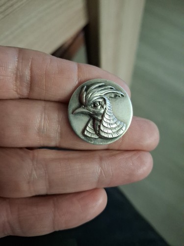Bouton metal coq - bouton,