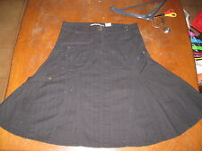 Jupe ajustée puis ample-midi- Les p'tites bombes- gabardine légère noire - 38