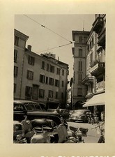 PHOTO ANCIENNE - VINTAGE SNAPSHOT - SCOOTER VESPA VOITURE AUTOMOBILE - CAR