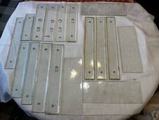 Lot 11 plaques de propreté en verre Biseauté + 4 Plaques en Verre