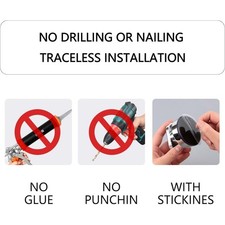 Pour Carrelage Ventouse Poignée Usage Domestique Accessoire Salle de Bain Robus