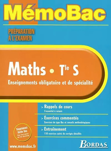 Memo prepa exam - maths, term.s