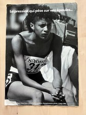 Sneakers - Publicité vintage - Pump Graphlite / Running Pump - Marie-Josée Perec