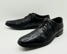 Mocassins CLARKS Homme T. 48 EU Tres Bel État Noir Cuir T. 13 UK