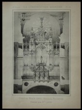 PROJET D' ORGUE - PLANCHE 1888