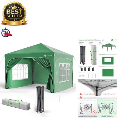 Vounot tonnelle jardin - jardin, 3x3m