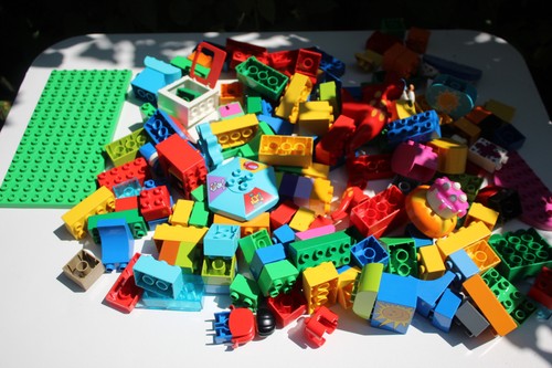 Lot lego duplo brique jaune - lego,