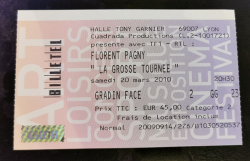 Florent pagny ticket concert - florent,
