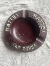 ancien Cendrier Publicitaire MATTEI CAP CORSE