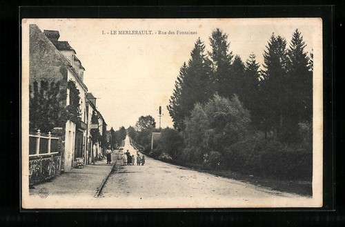 Cpa merlerault rue des - cpa, le