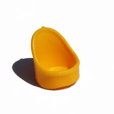 Siège jaune dossier rond de la Citrouille Magique Vulli vintage