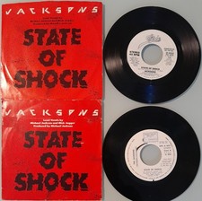 Michael & The Jacksons State of shock (2x7" Promo Singles Espagne & USA - 1984)