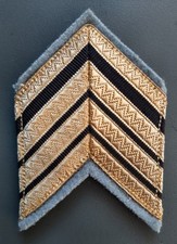 Galon or Sergent Major marque de Grade Chevron ancien Uniforme France ORIGINAL