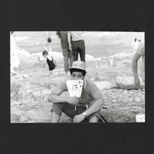 Homme japonais plage éventail