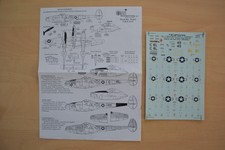 Decals Superscale 1/72 Lockheed P-38 Lightning Aces