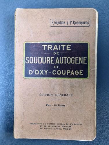 Traité soudure autogène - traité, de