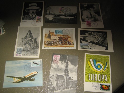 Lot cartes 1er - 9, jour