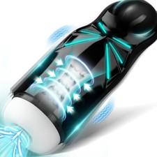 Masturbateur électrique avec 7 modes d'aspiration, 10 modes de vibration