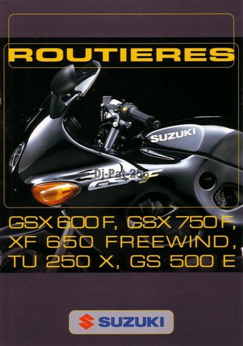 Brochure suzuki gsx f - :, 600