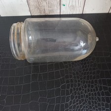 GLOBE OBUS VERRE  LAMPE DE COUR FERME ATELIER VINTAGE