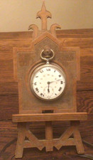 Porte Montre XIXeme-En bois sculpté -Art Populaire -