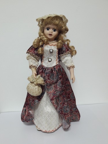 Poupée porcelaine 40cm - en,