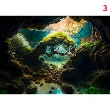 3D Aquarium Fond Autocollant Auto Adhésif Paysage Aquarium Décor Maison