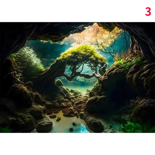 Aquarium fond autocollant - 3d,