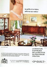 Publicité Advertising 1025 1966   meubles J.P Ehalt  griffe d'un bijou