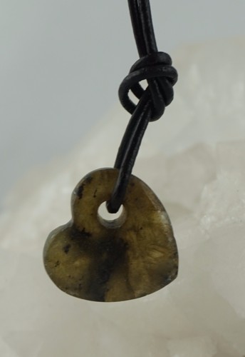 Labradorite pendentif cœur - labradorite,