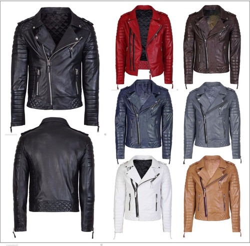 Veste cuir véritable - en,
