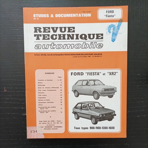 Revue technique ford - technique, fiesta