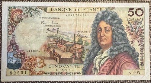 Billet francs racine du - 50,