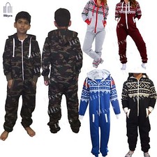 Combinaison Enfant Unisexe À Capuche Camouflage Militaire Pour Garçons